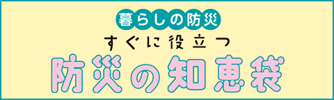 暮らしの防災　すぐに役立つ　防災の知恵袋